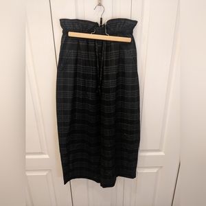 Aritzia Plaid Culotte Trouser